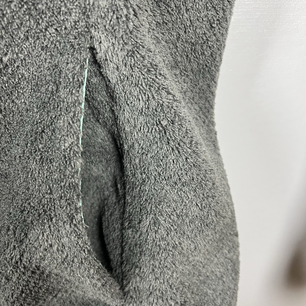 Patagonia Woman Medium Gray/Teal‎ Polyester Re-Tool Half Snap Fleece Pullover - Picture 5 of 6